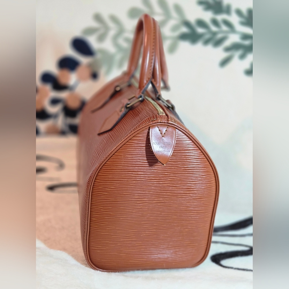 ๐ฏ Authentic Louis Vuitton Epi Speedy 25 Kenyan Fawn - Picture 9 of 16
